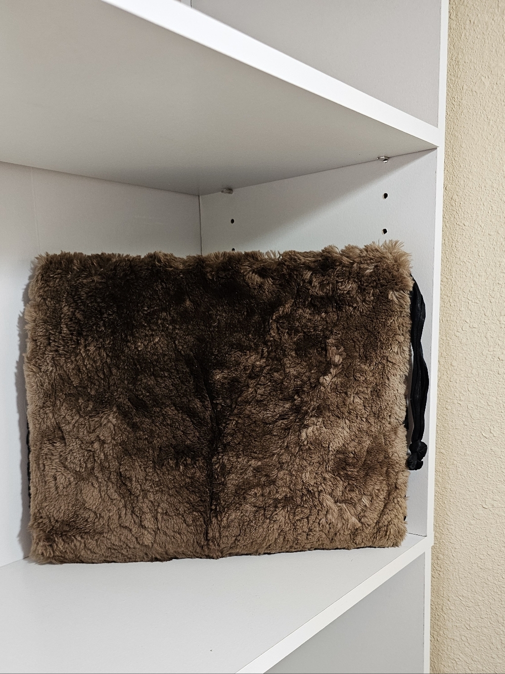 Vintage Sheared Beaver Fur Brown Hand Muff